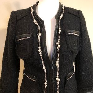 White House Black Market Pearl Sparkle Blazer